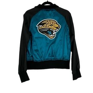 Reebok Women's Teal Vintage Y2K Jacksonville Jaguars Track Bomber Jacket Size M